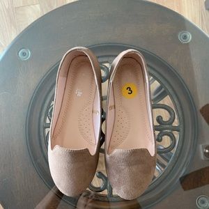 Suede Girls Flats